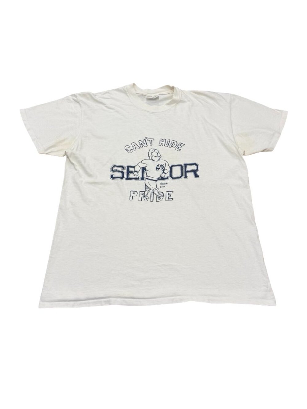 Vintage 1987 Senior Pride Single Stitch T-Shirt White